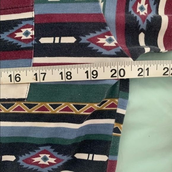 Vintage S. Roberts 80s Southwestern Flowy Boho Romper Button Back  size Medium - Picture 9 of 13